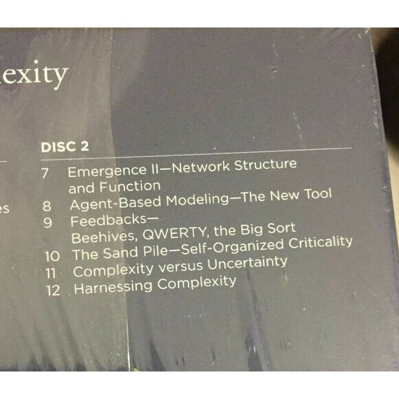 The Great Courses Understanding Complexity 2 DVD Set & Guidebook NEW Sealed - Picture 5 of 8